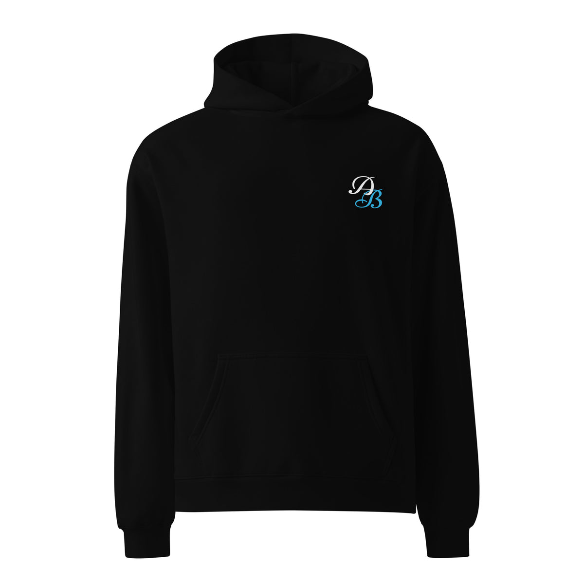 Plain AB Oversized hoodie Black