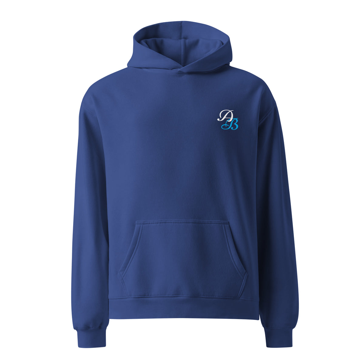 Plain AB Oversized hoodie Cobalt
